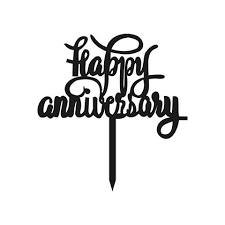Happy Anniversary Topper